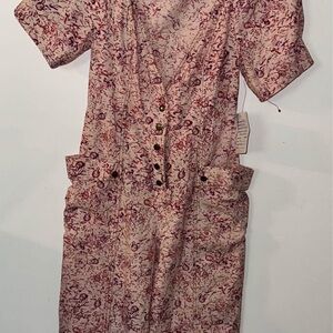 Free People floral jumpsuit womens size XS brand new with tags